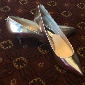 Silver Michael Kors brand new size 7 heels.